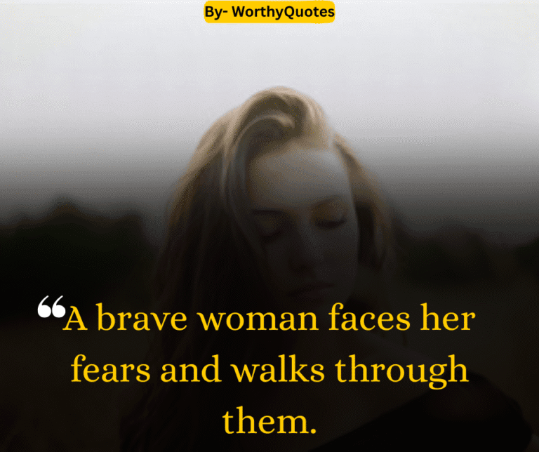 A brave woman faces her fears and walks through them