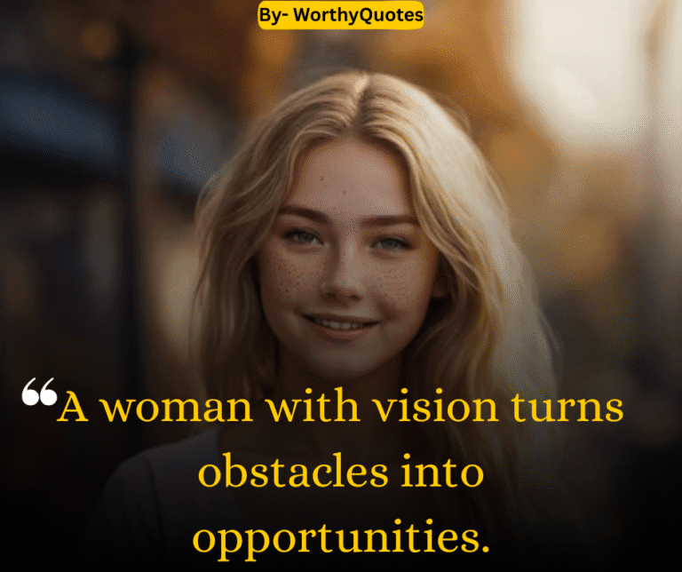 A woman with vision turns obstacles into opportunities