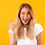 A woman’s glow becomes undeniable