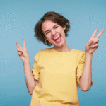 A woman walks away quietly