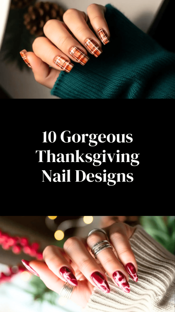 Thanksgiving nail designs, Fall nail designs, Festive fall nails, Pumpkin spice nails, Autumn nail art, Thanksgiving manicure ideas, Fall nail colors, Cozy fall nails, Holiday nail designs, November nail trends,