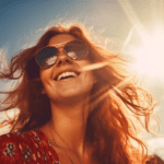 A woman’s glow is proof