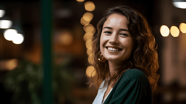 A woman gives chances