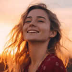 A woman doesn’t raise her voice