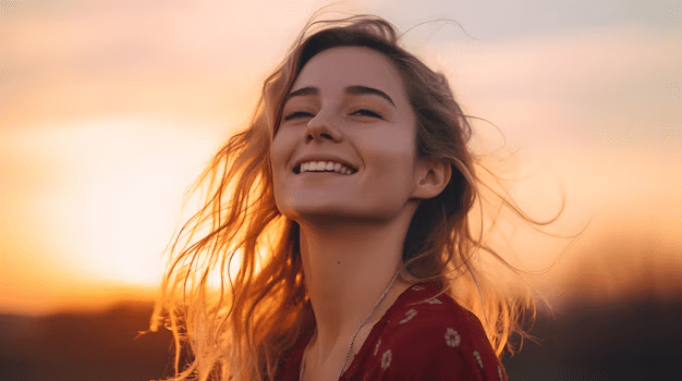 A woman doesn’t raise her voice