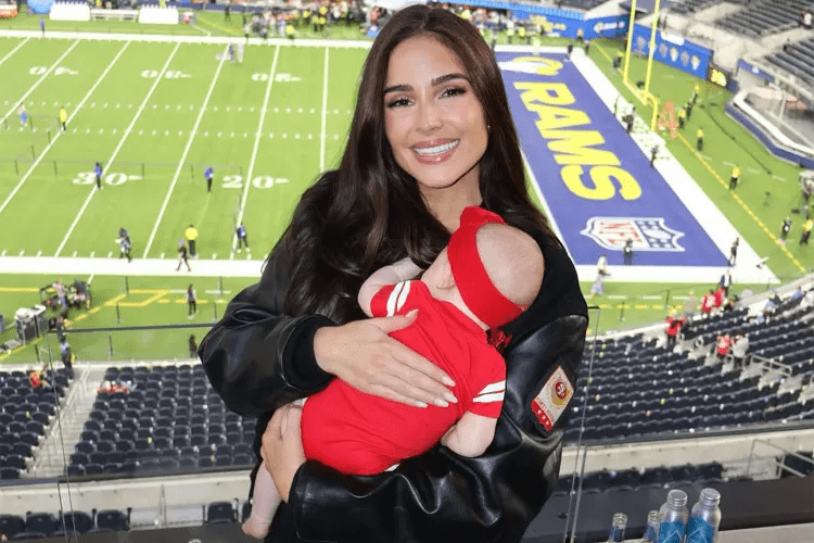 Olivia Culpo storage unit, Olivia Culpo Miss Universe gown, Olivia Culpo wedding dress Vogue, Olivia Culpo daughter Colette, Olivia Culpo Christian McCaffrey, Olivia Culpo saves baby clothes, Olivia Culpo pageant dresses, Olivia Culpo NFL family, Olivia Culpo fashion archive,