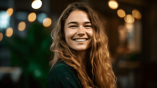 A woman wins the moment