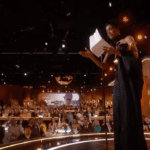 Teyana Taylor Golden Globes speech, Teyana Taylor curses live on stage, Teyana Taylor Best Supporting Actress win, Teyana Taylor One Battle After Another film, Teyana Taylor emotional acceptance speech, Teyana Taylor black gown Golden Globes, Teyana Taylor Paul Thomas Anderson movie, Teyana Taylor Leonardo DiCaprio co‑star, Teyana Taylor Hulu All’s Fair series, Teyana Taylor viral Golden Globes moment