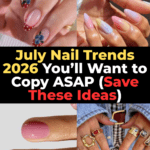 july nails 2026, summer nails ideas, trendy nails, beach nails, aesthetic nails, vacation nails, cute nails summer, nail trends 2026, classy nails, minimalist nails, glowing nails
