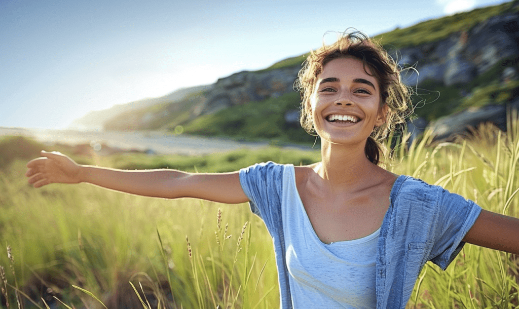 She noticed the silence grow
