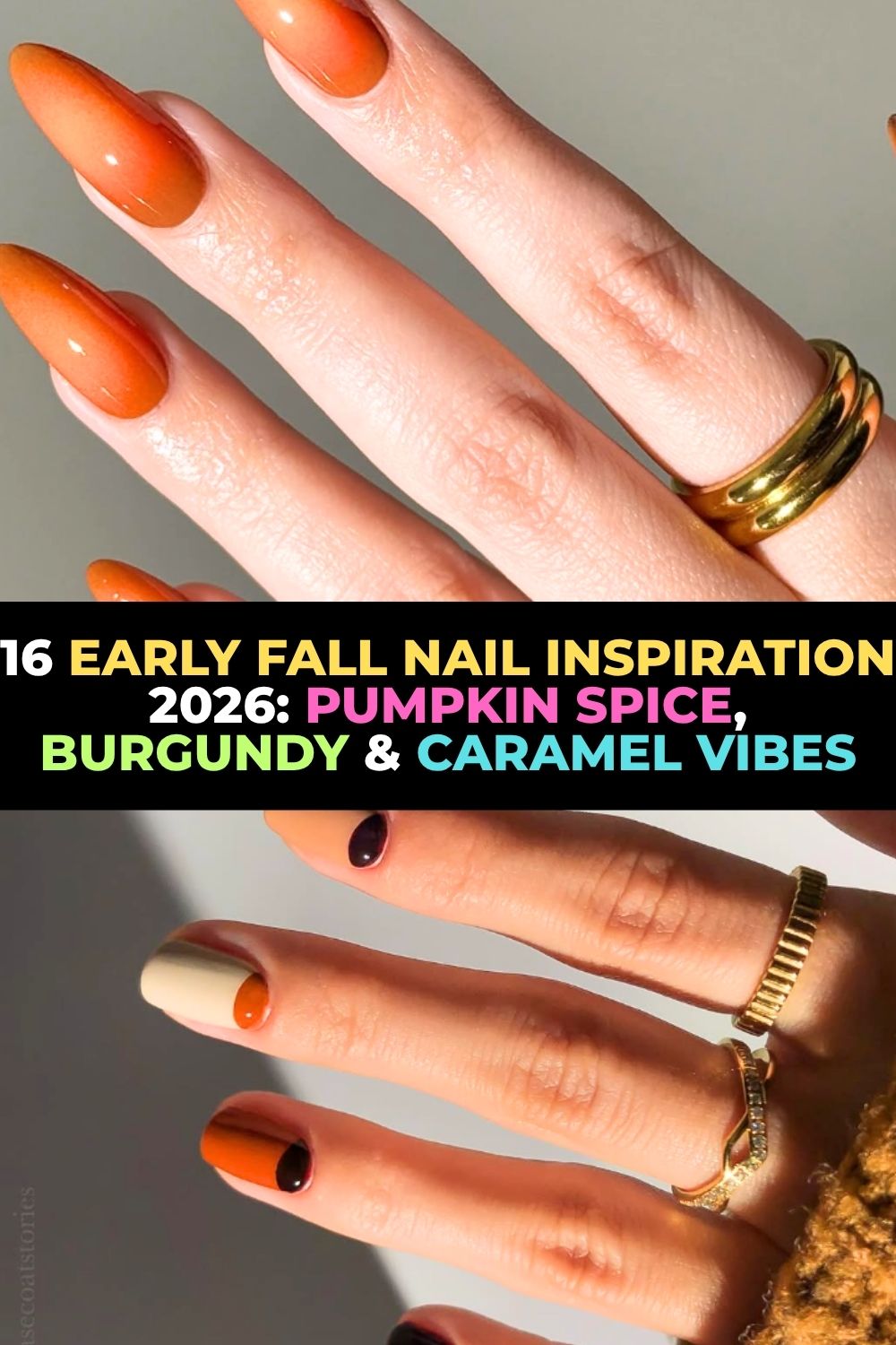 September nail trends 2026, fall nail colors, pumpkin spice nails, burgundy fall nails, chocolate brown manicure, plaid nail designs, caramel glazed nails, olive green nails, tortoiseshell nails, velvet cat eye nails