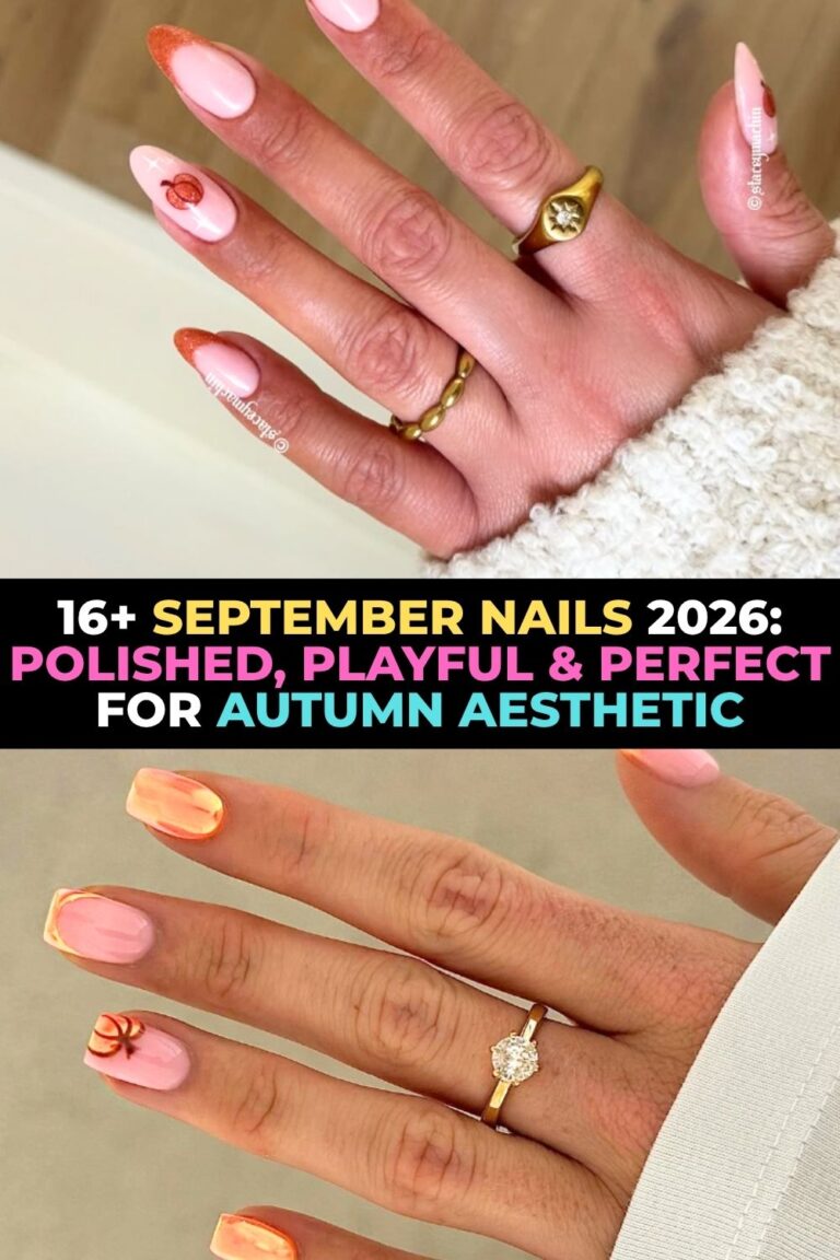 September nail trends 2026, fall nail colors, pumpkin spice nails, burgundy fall nails, chocolate brown manicure, plaid nail designs, caramel glazed nails, olive green nails, tortoiseshell nails, velvet cat eye nails