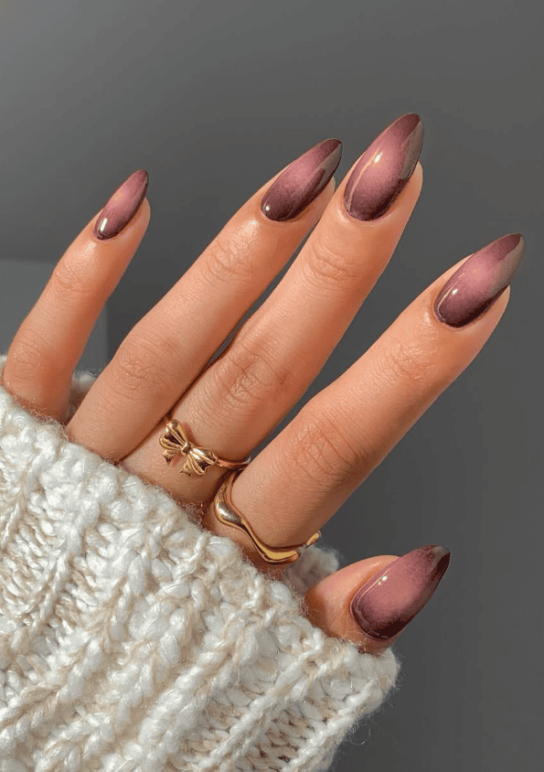 September nail trends 2026, fall nail colors, pumpkin spice nails, burgundy fall nails, chocolate brown manicure, plaid nail designs, caramel glazed nails, olive green nails, tortoiseshell nails, velvet cat eye nails