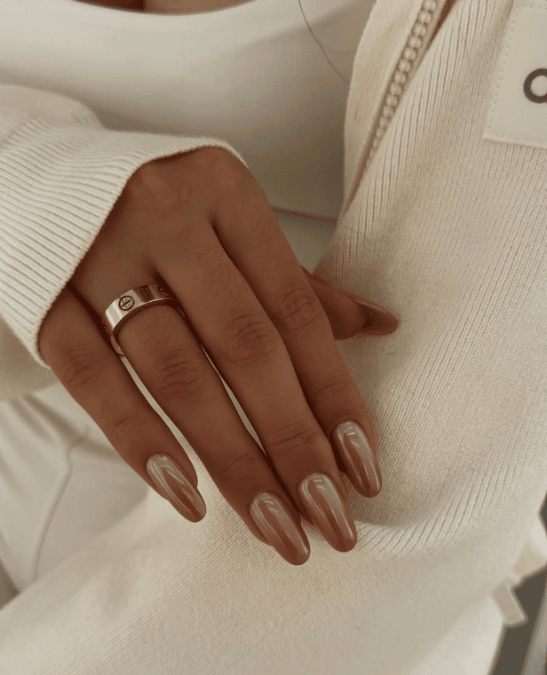 September nail trends 2026, fall nail colors, pumpkin spice nails, burgundy fall nails, chocolate brown manicure, plaid nail designs, caramel glazed nails, olive green nails, tortoiseshell nails, velvet cat eye nails