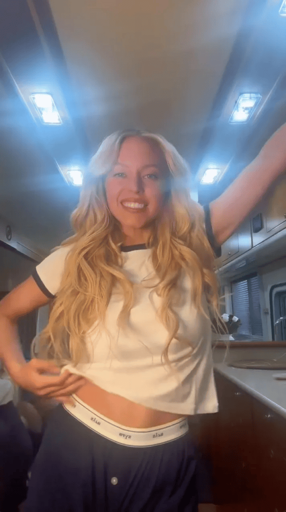 Sydney Sweeney Campus Crush, Sydney Sweeney cotton bra, Syrn lingerie launch, Sydney Sweeney Instagram video, celebrity lingerie brand, viral celebrity photoshoot, Hollywood star style, trending celebrity outfits, Sydney Sweeney trailer clip, Syrn collection 2026